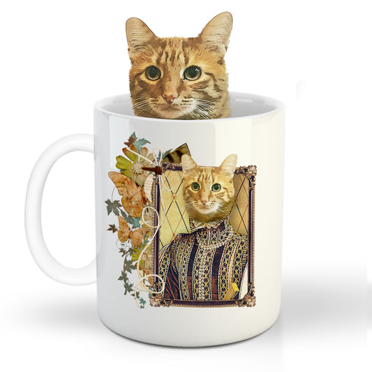 The Perisa Prince Custom Pet Mug - Noble Pawtrait