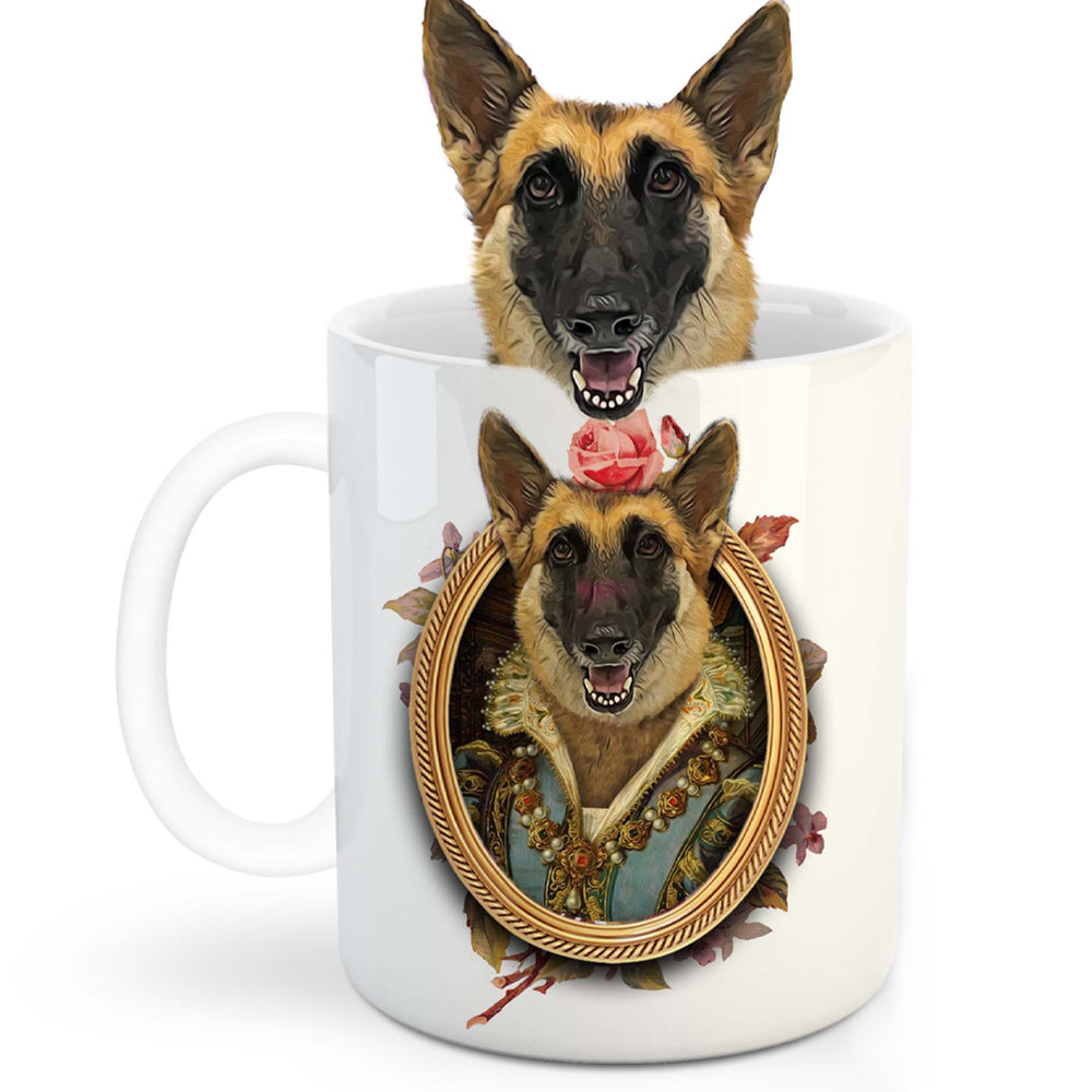 The Perisa Princess Custom Pet Mug - Noble Pawtrait