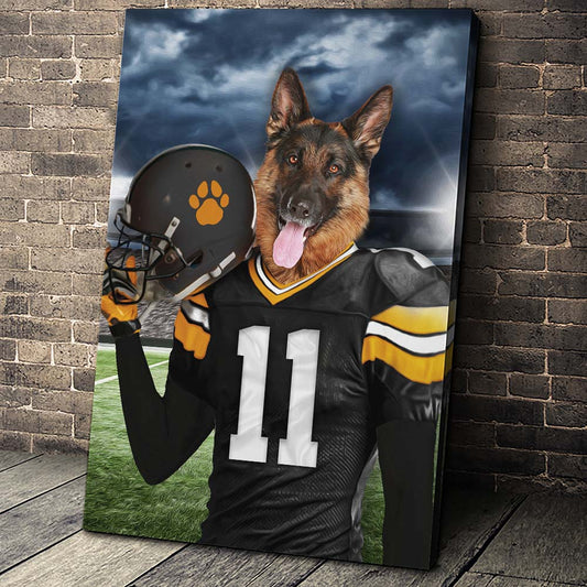 Pittsburgh Fan Custom Pet Portrait - Noble Pawtrait