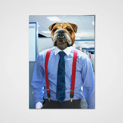 The Straps Paw Custom Pet Portrait Poster - Noble Pawtrait