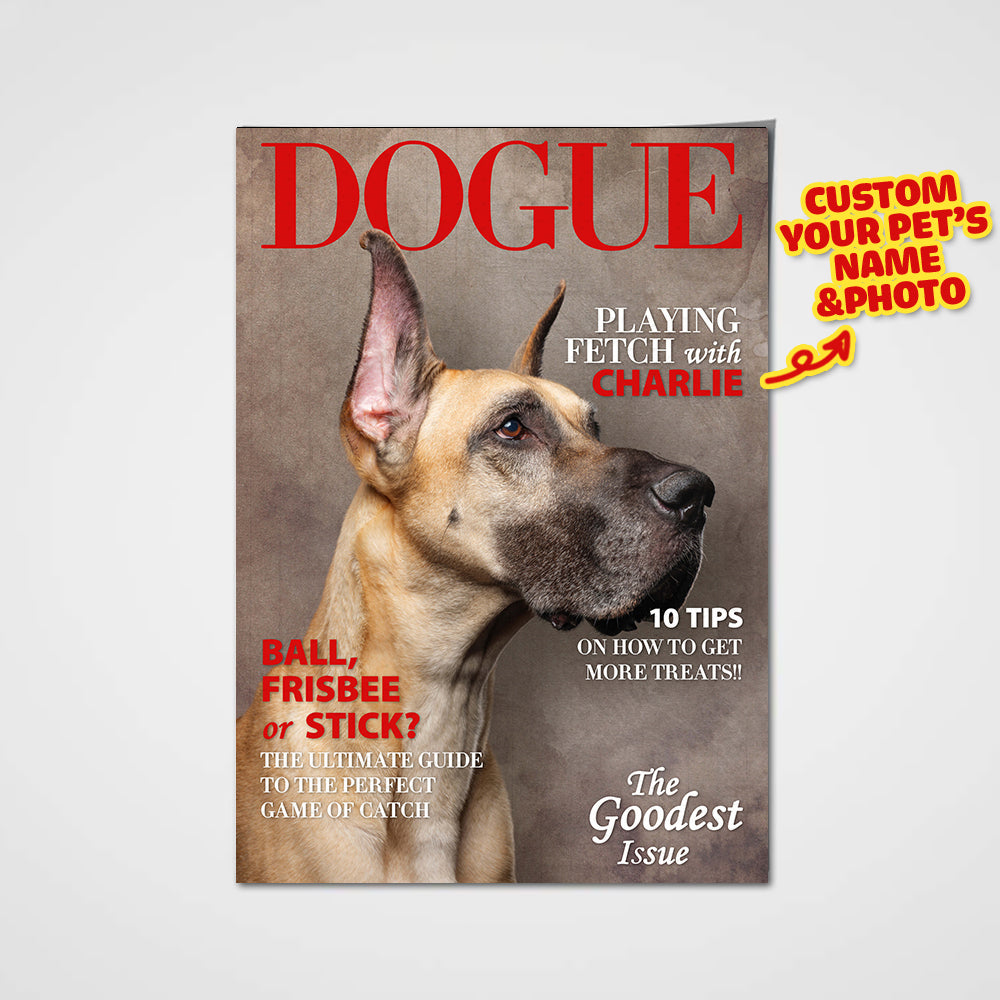 The Dogue Custom Pet Portrait Poster - Noble Pawtrait