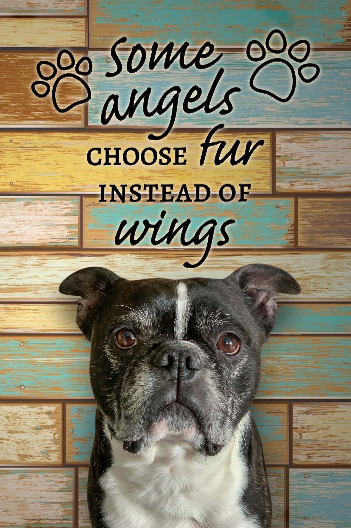 Fur Angel Custom Pet Portrait - Noble Pawtrait