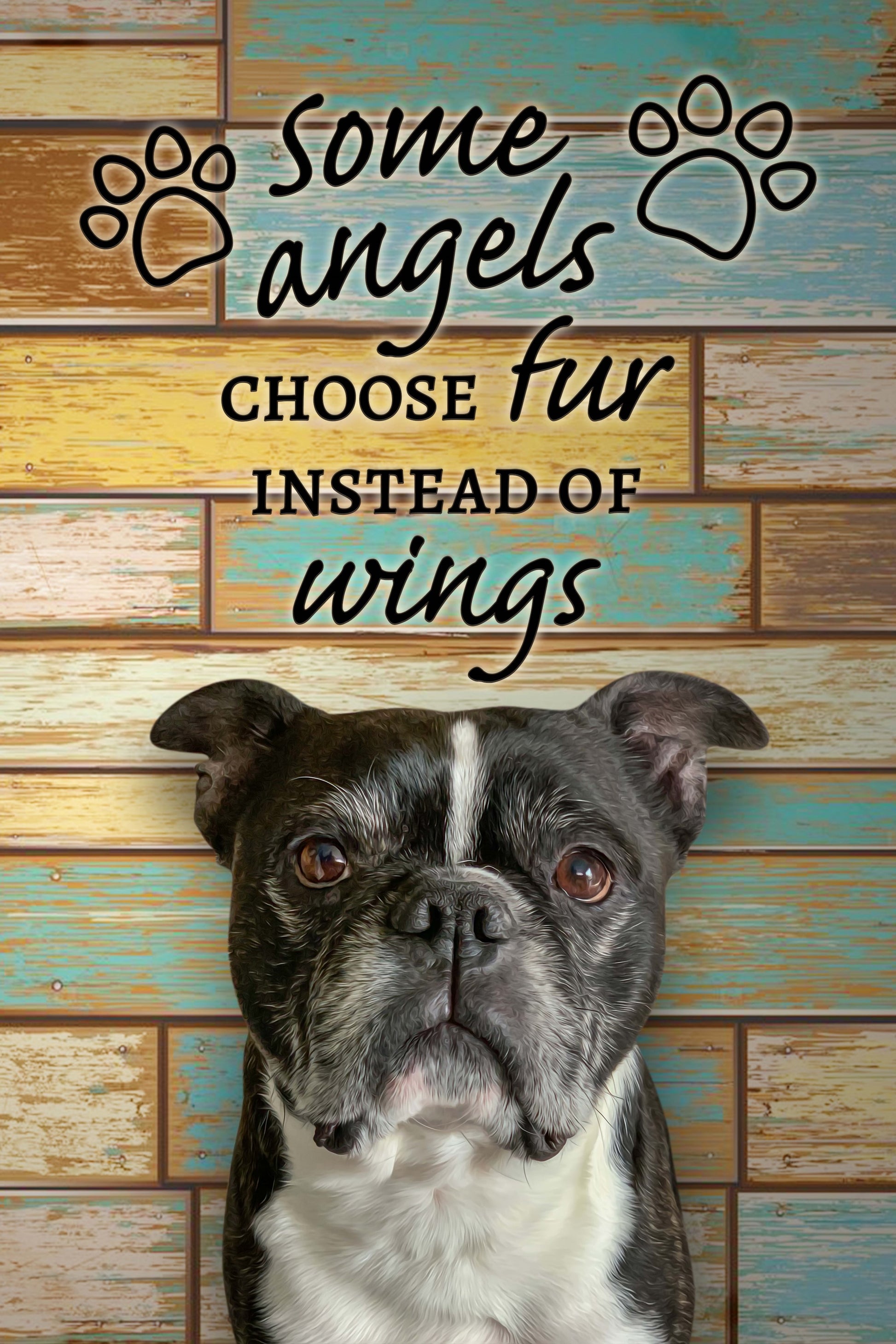 Fur Angel Custom Pet Portrait - Noble Pawtrait