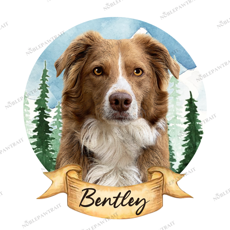 The Forest Watercolor Custom Pet Mug - Noble Pawtrait