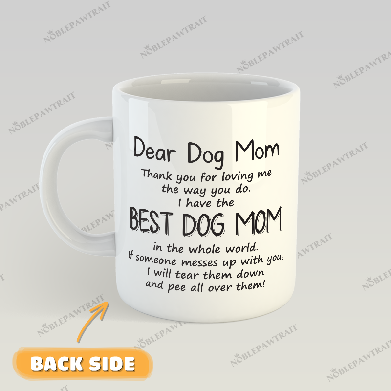 Rose Wreath Watercolor Custom Pet Mug - Noble Pawtrait