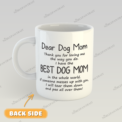 Rose Wreath Watercolor Custom Pet Mug - Noble Pawtrait