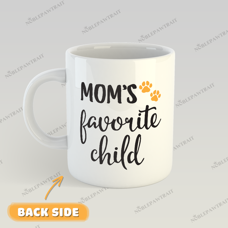 Sunflower Crown Watercolor Custom Pet Mug - Noble Pawtrait
