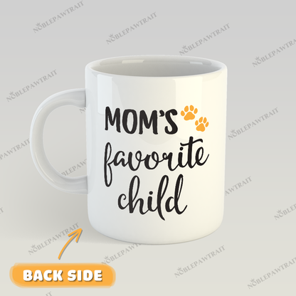 Sunflower Crown Watercolor Custom Pet Mug - Noble Pawtrait