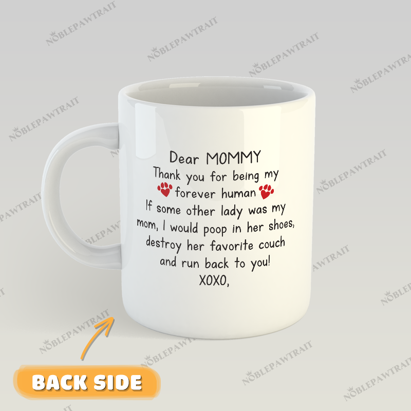 Rose Wreath Watercolor Custom Pet Mug - Noble Pawtrait