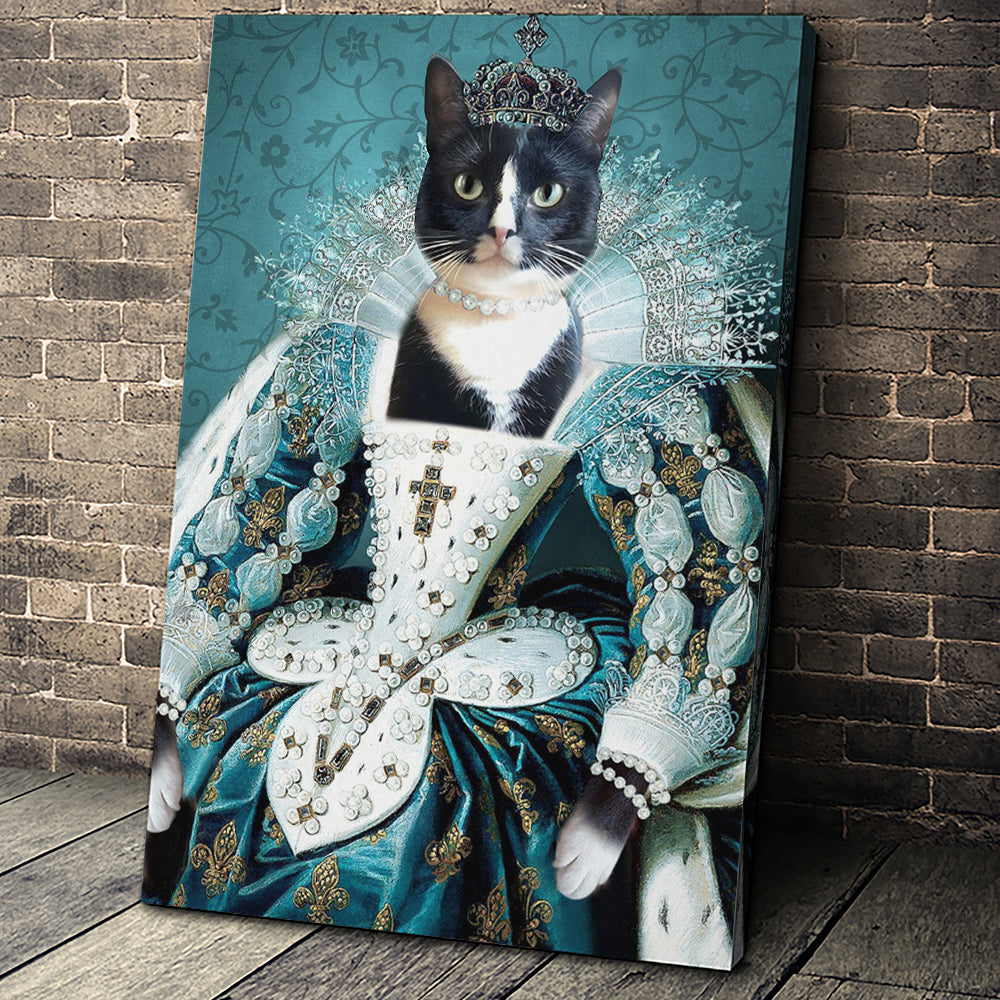 The Queen Custom Pet Portrait Digital Download - Noble Pawtrait