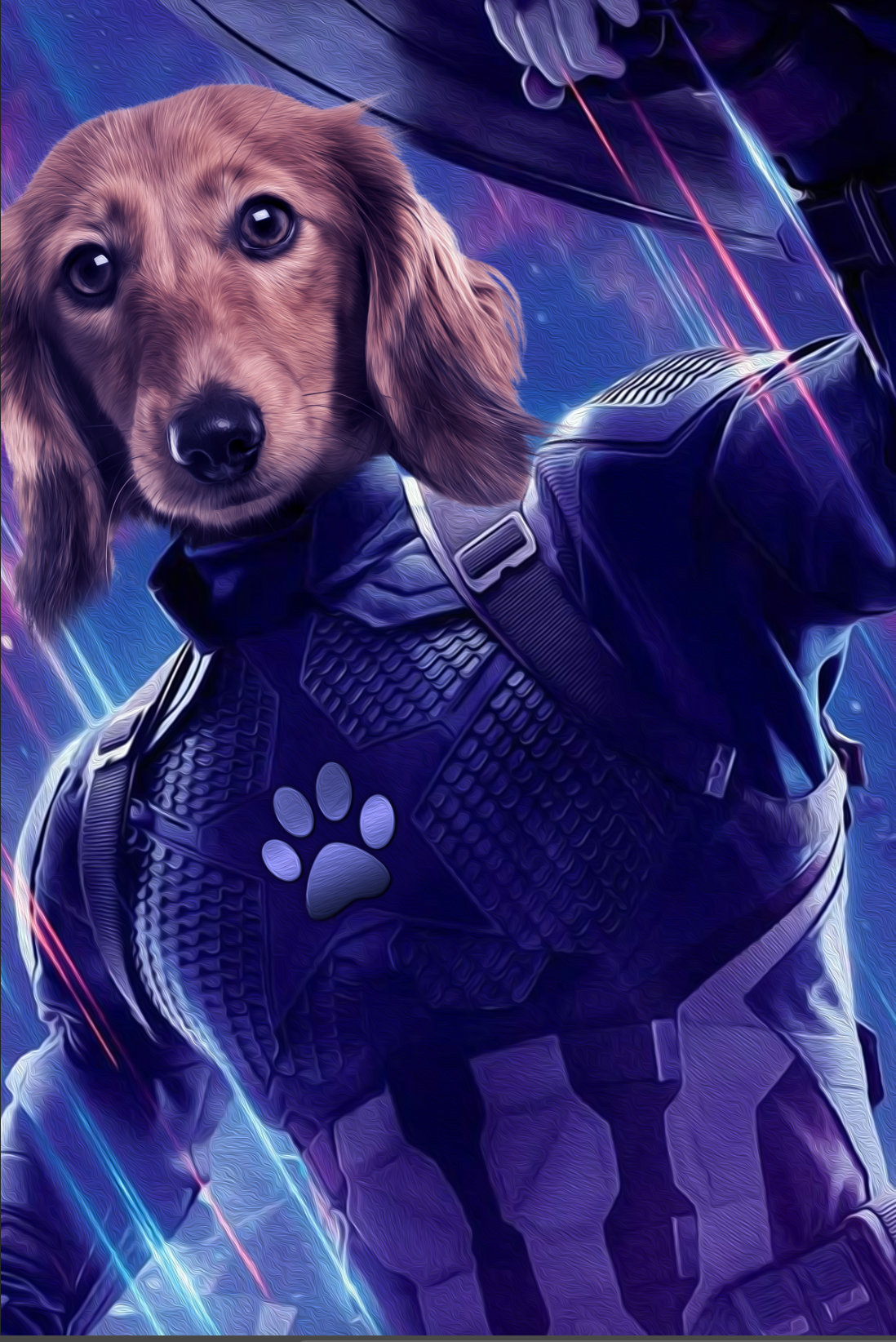 The Captain Paw Custom Pet Portrait - Noble Pawtrait