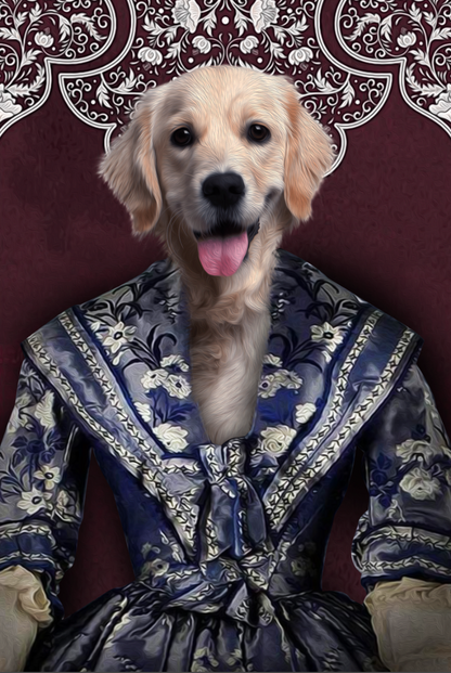 The Renaissance Lady Custom Pet Portrait - Noble Pawtrait