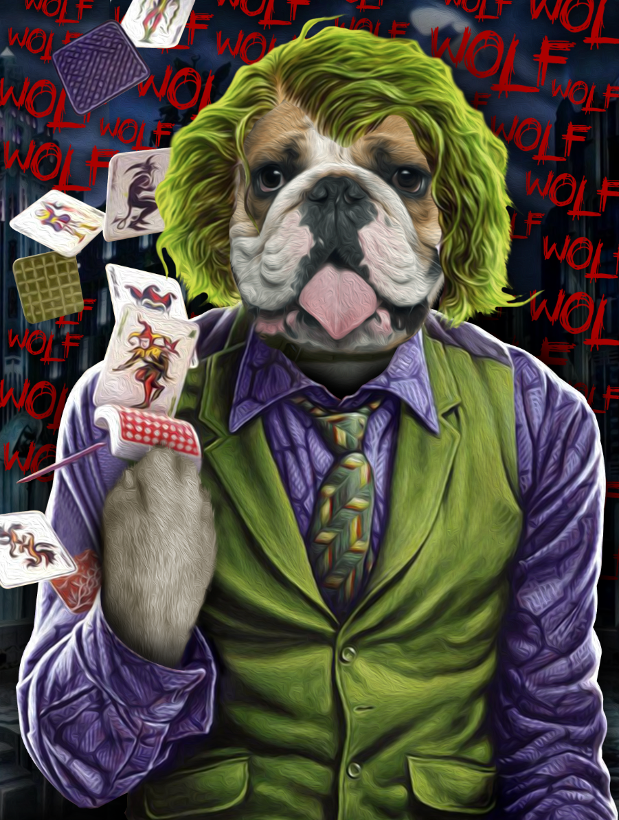 The Joke Paw Custom Pet Portrait - Noble Pawtrait