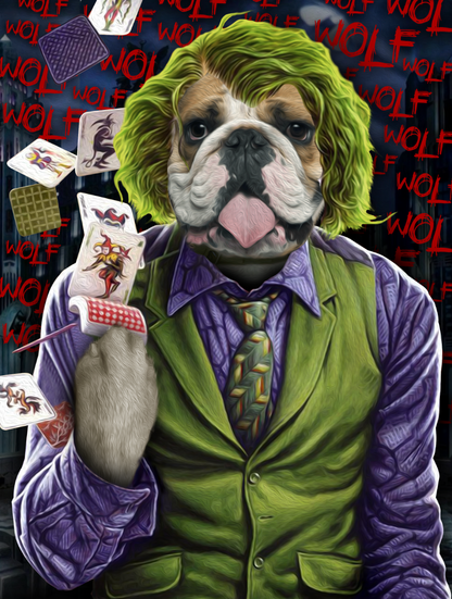 The Joke Paw Custom Pet Portrait - Noble Pawtrait