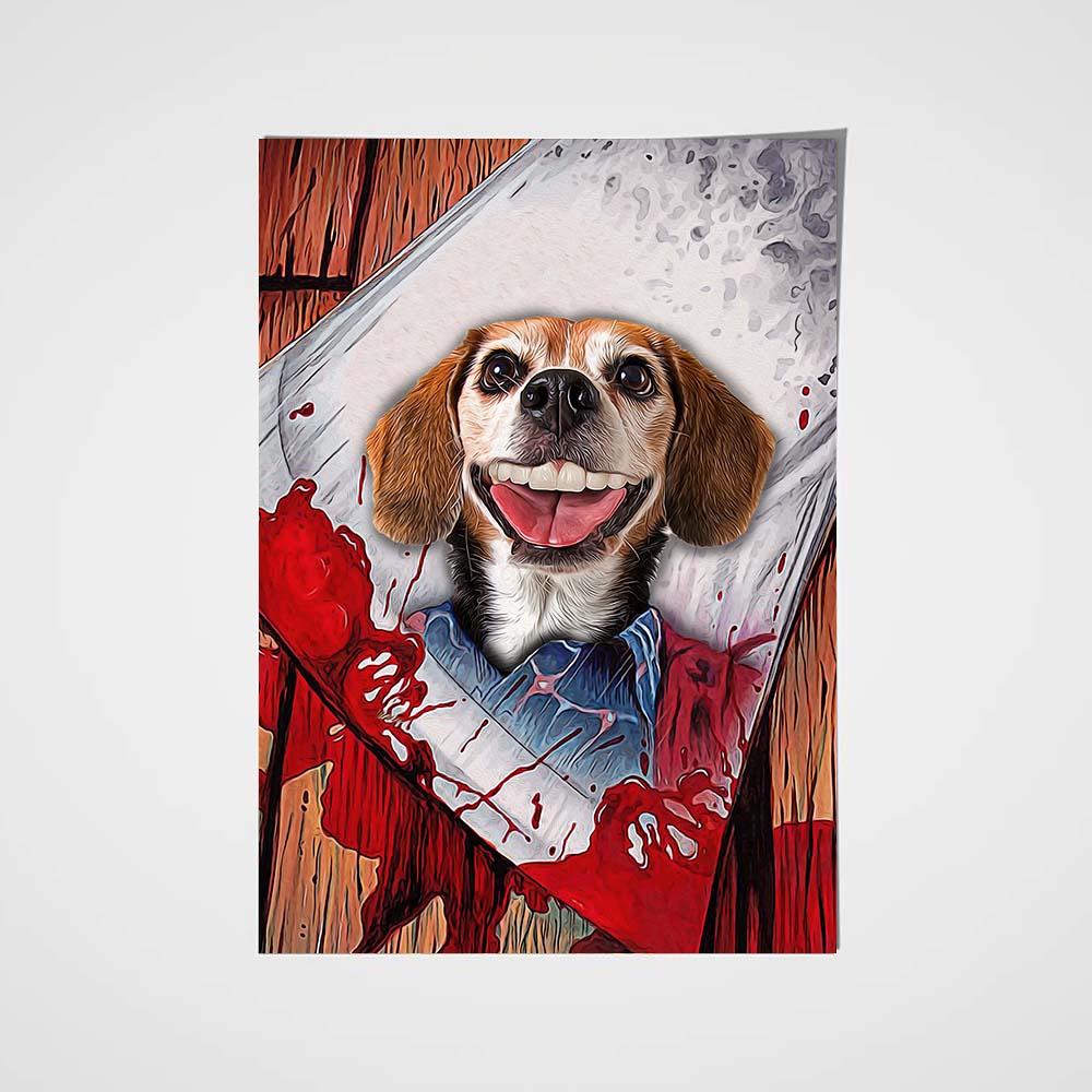 The Shining Paw Custom Pet Portrait Poster - Noble Pawtrait