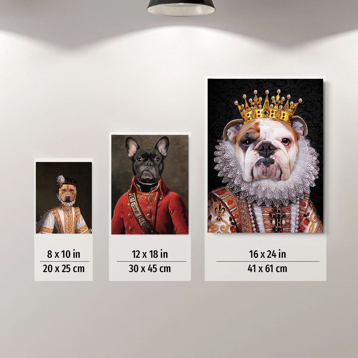 The Machina Custom Pet Portrait Canvas - Noble Pawtrait