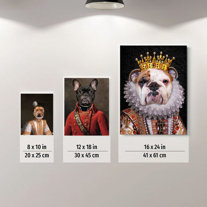 The Trio Custom Pet Portrait - Noble Pawtrait