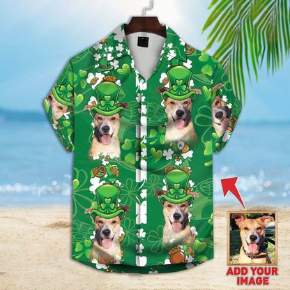 Custom St Patrick Pattern Short-Sleeve Hawaiian Shirt 05