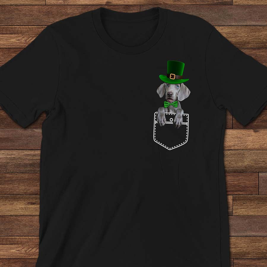 Pet Pocket St Patrick Hat Custom Pet T-shirt - Noble Pawtrait