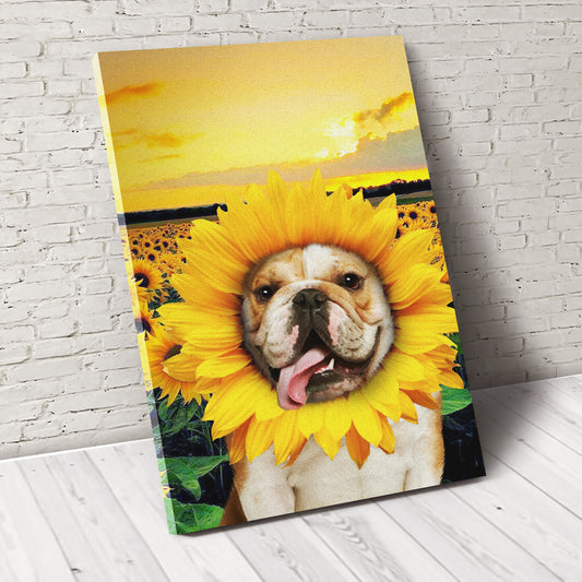 The Sunflower Custom Pet Portrait Poster - Noble Pawtrait