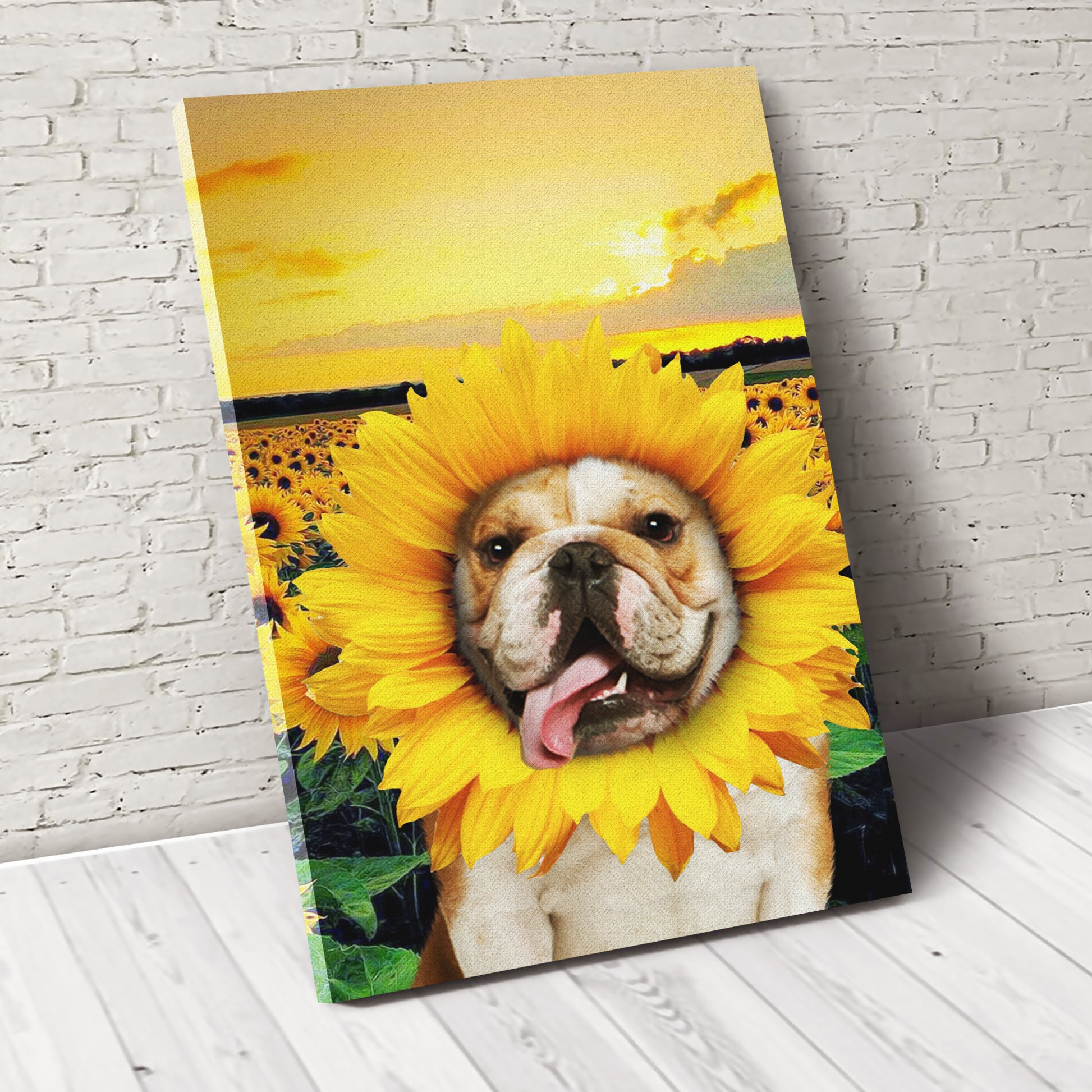 The Sunflower Custom Pet Portrait Digital Download - Noble Pawtrait