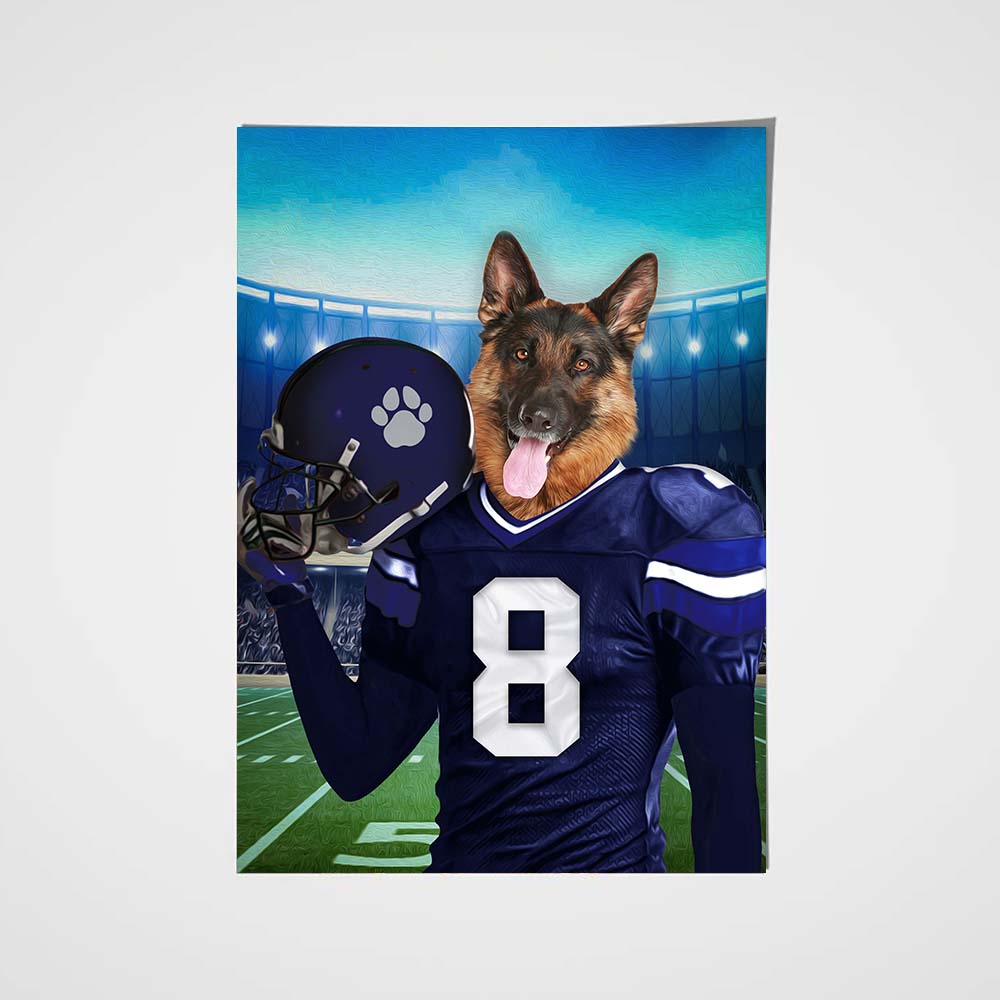 Tennessee Fan Custom Poster Pet Portrait - Noble Pawtrait