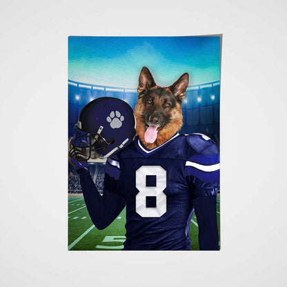 Tennessee Fan Custom Poster Pet Portrait - Noble Pawtrait