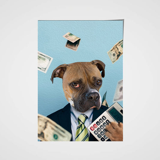 The Accountant Custom Pet Portrait Poster - Noble Pawtrait