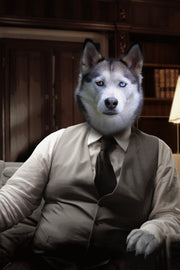The Boss Custom Pet Portrait - Noble Pawtrait