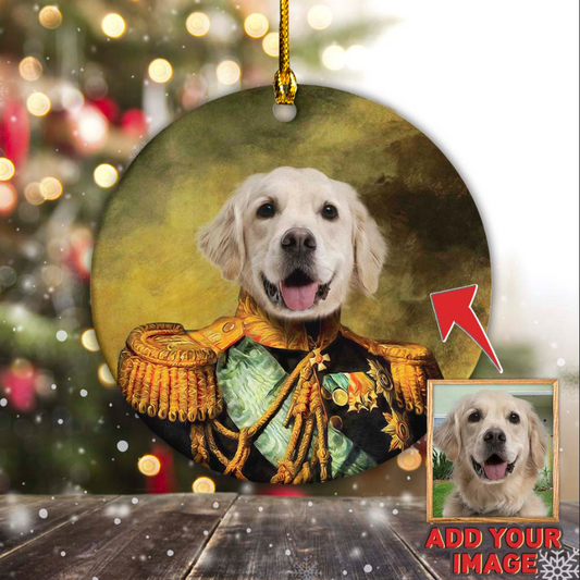 The Centurions Custom Pet Ornament 2-Sided - Noble Pawtrait