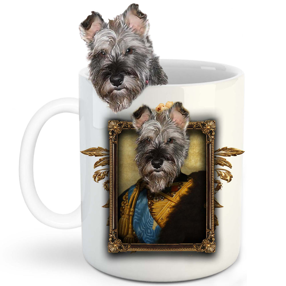 The Colonel General Custom Pet Mug - Noble Pawtrait