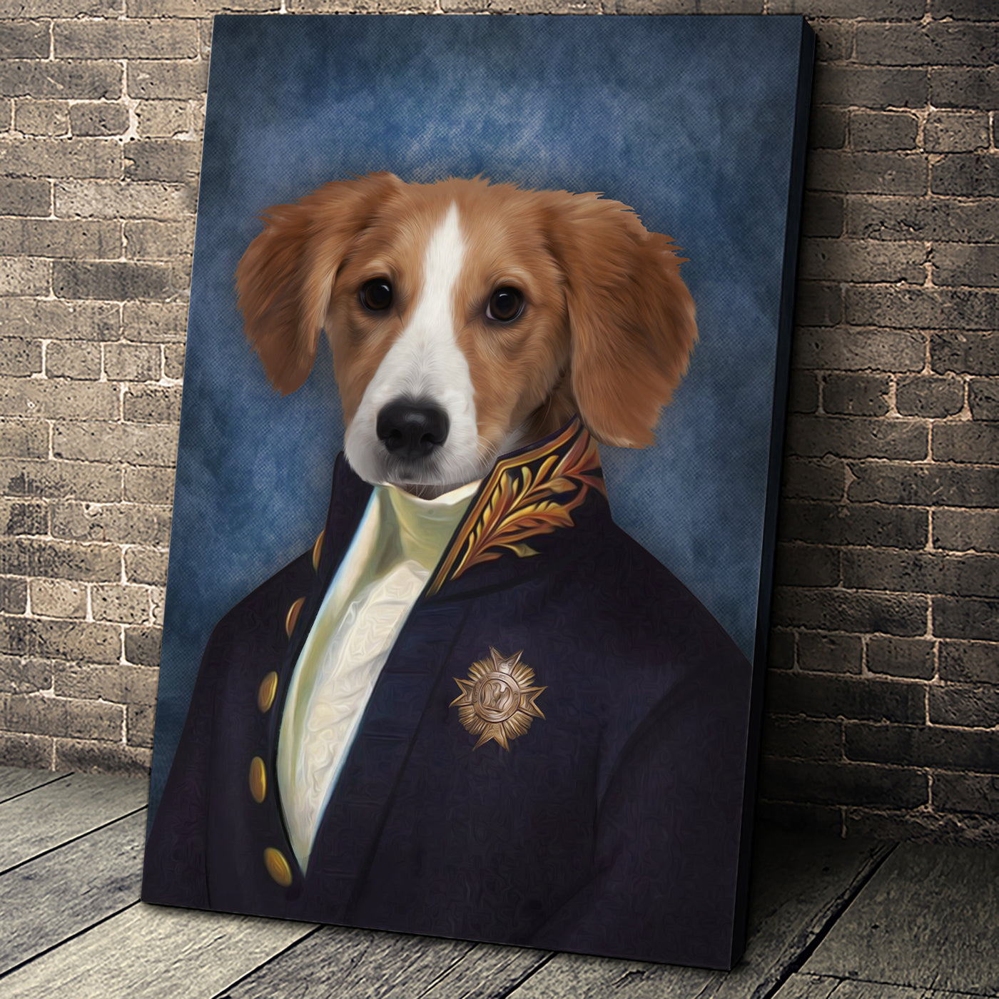 The Counselor Custom Pet Portrait Canvas - Noble Pawtrait