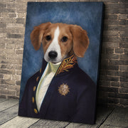 The Counselor Custom Pet Portrait Canvas - Noble Pawtrait