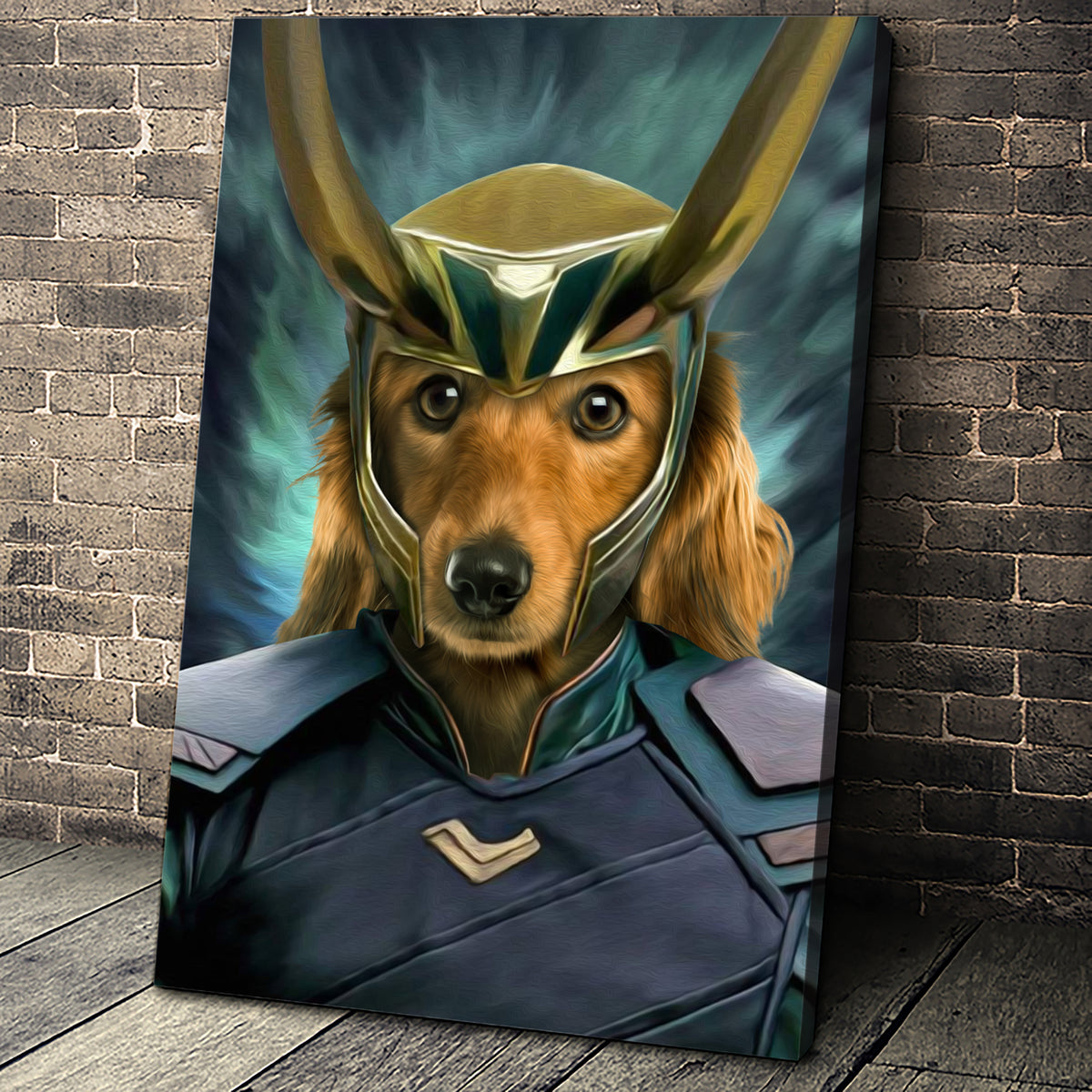 The Deceiver Paw Custom Pet Portrait - Noble Pawtrait