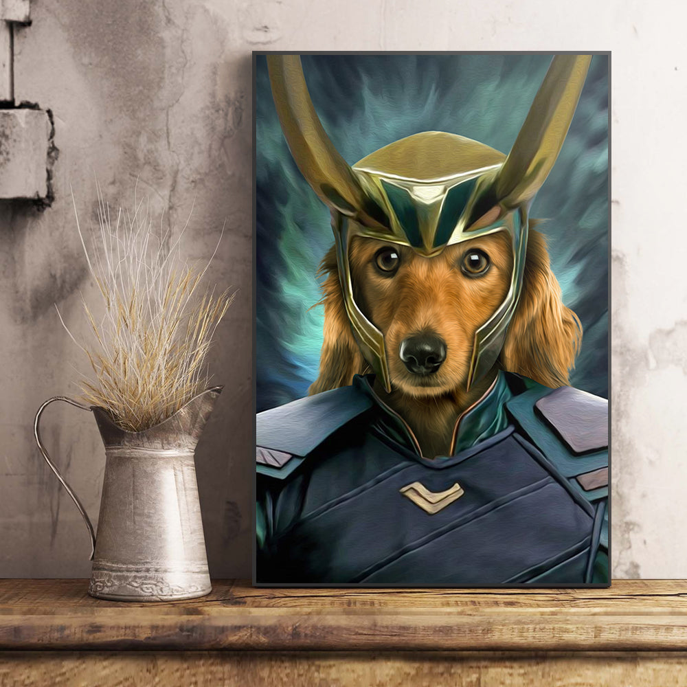 The Deceiver Paw Custom Pet Portrait Poster - Noble Pawtrait