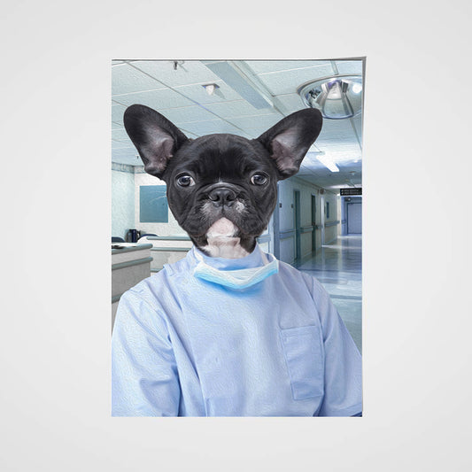 The Dentist Custom Pet Portrait Poster - Noble Pawtrait