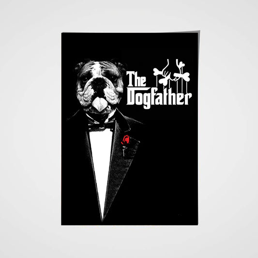 The Dog Father Custom Pet Portrait Poster - Noble Pawtrait