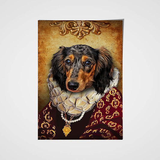 The Duchess Custom Pet Portrait Poster - Noble Pawtrait