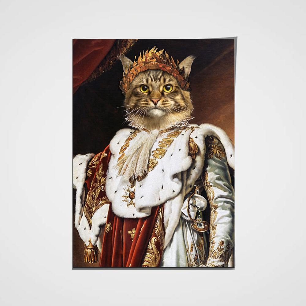 The Emperor Custom Pet Portrait Poster - Noble Pawtrait