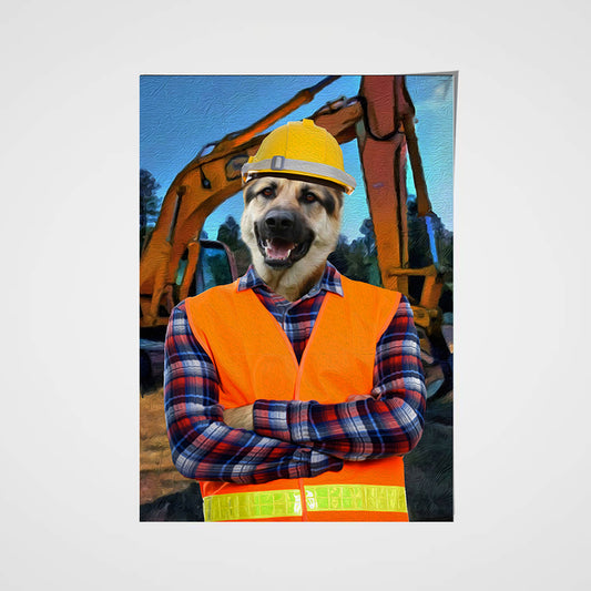 The Engineer Custom Pet Portrait Poster - Noble Pawtrait