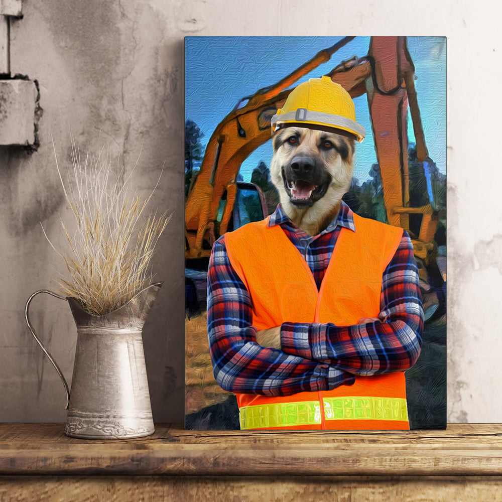 The Engineer Custom Pet Portrait Poster - Noble Pawtrait