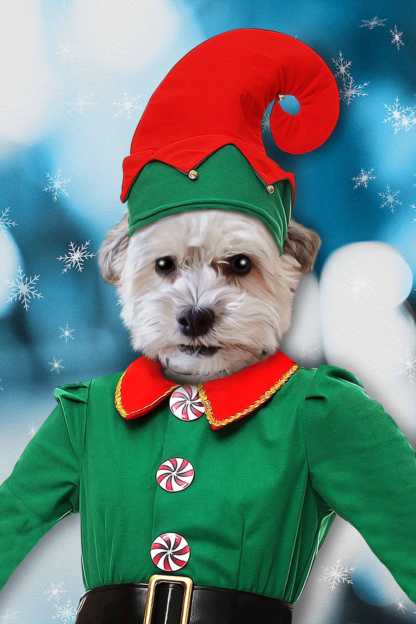 The Female Elf Custom Pet Portrait Digital Download - Noble Pawtrait