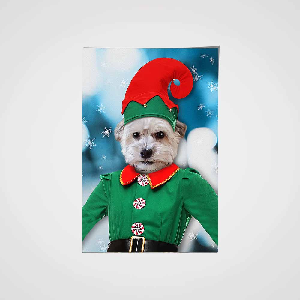 The Female Elf Custom Pet Portrait Poster - Noble Pawtrait
