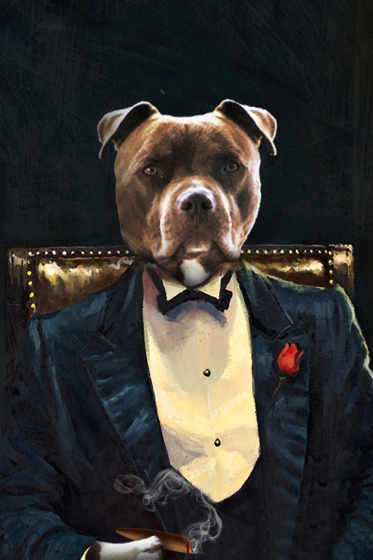 The Legend Custom Pet Portrait - Noble Pawtrait