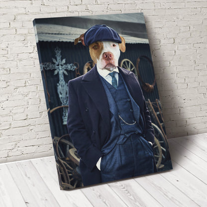 The John Paw Custom Pet Portrait Canvas - Noble Pawtrait