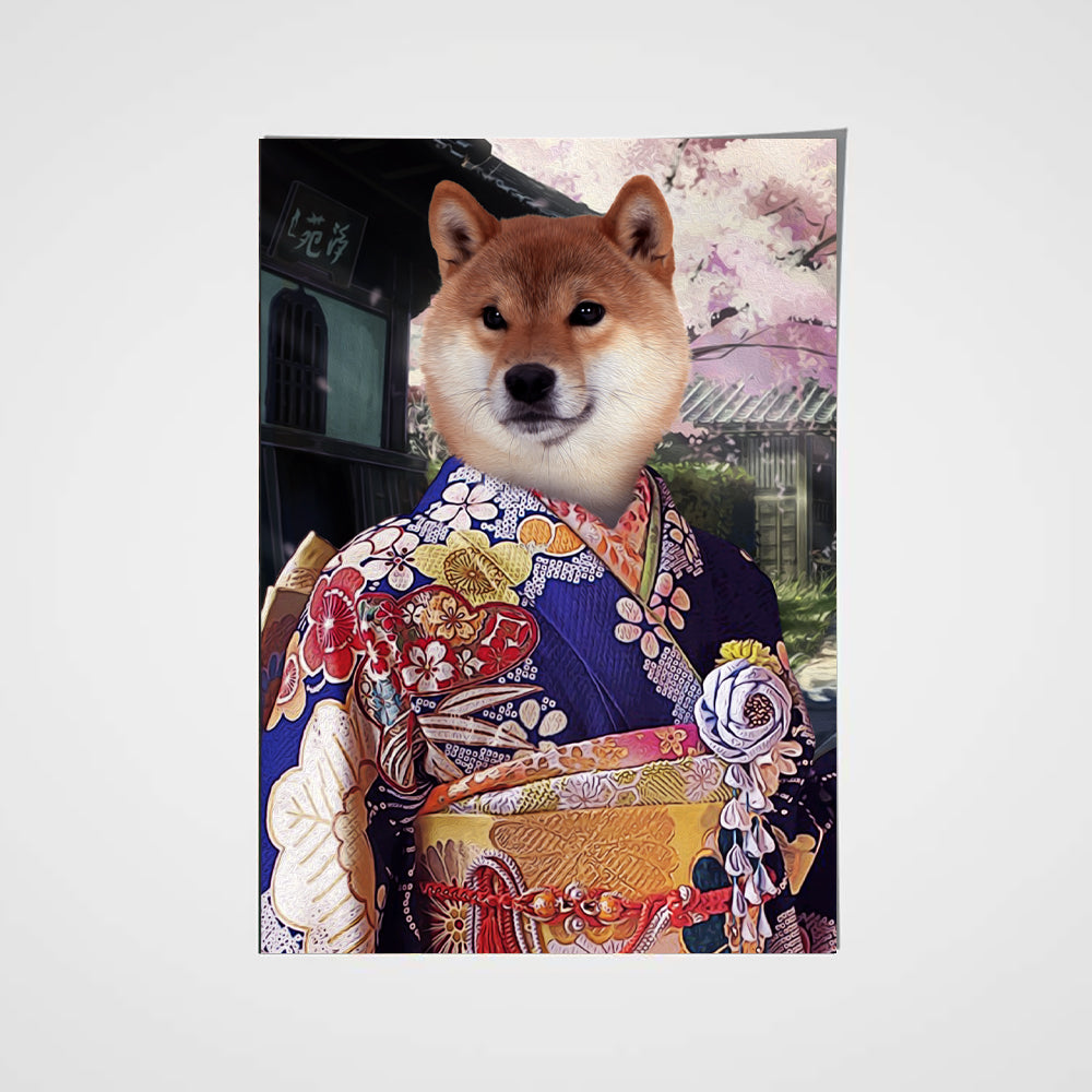 The Kimono Custom Pet Portrait Poster - Noble Pawtrait