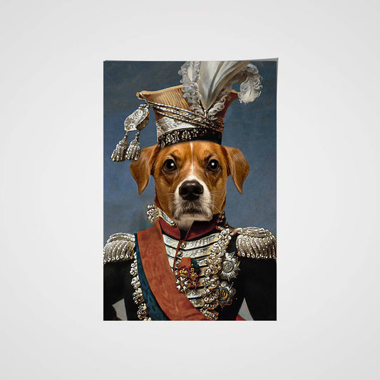 The Legend Colonel Custom Pet Portrait Poster - Noble Pawtrait