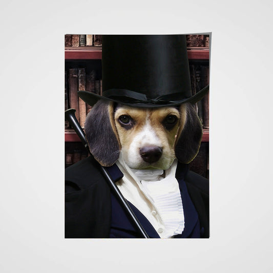 The Magician Custom Pet Portrait Poster - Noble Pawtrait