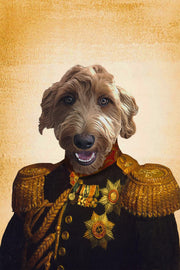 The Major Custom Pet Portrait - Noble Pawtrait