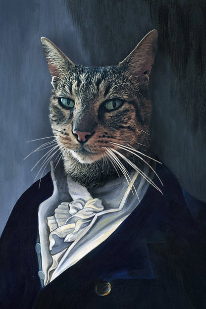 The Man Custom Pet Portrait - Noble Pawtrait